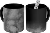 Magische Mok - Foto op Warmte Mok - Beton - Grijs - Abstract - 350 ML - Uitdeelcadeautjes