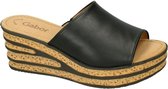 Gabor -Dames -  zwart - slippers & muiltjes - maat 36