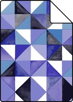 Proefstaal Origin Wallcoverings behang kubisme paars - 346910 - 26,5 x 21 cm