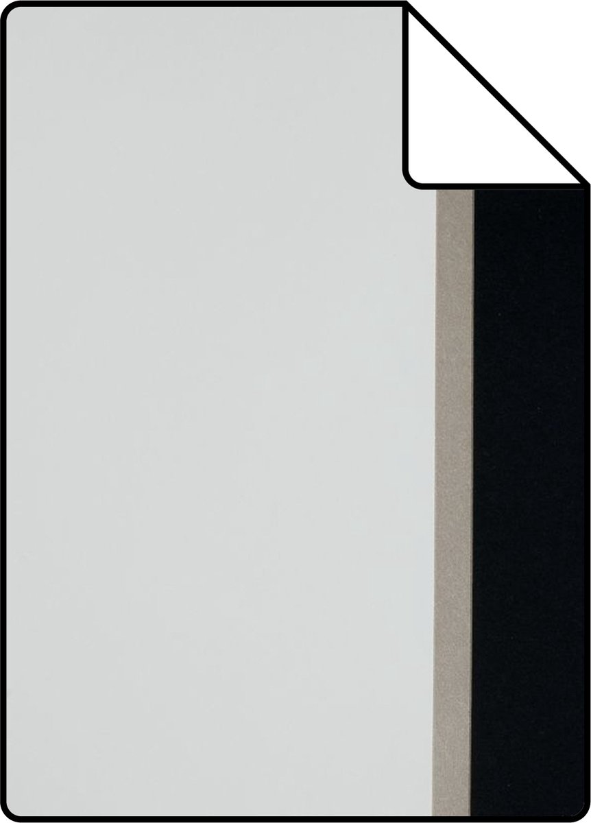 Proefstaal Origin Wallcoverings behang strepen bruin, zwart en wit - 26.5 x 21 cm - 307119-S