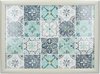 Laptray, Schoot Dienblad, Groenblauwe Tegeltjes, 44 x 34 cm - Creative Tops