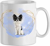 Mok Papillon 3.3| Hond| Hondenliefhebber | Cadeau| Cadeau voor hem| cadeau voor haar | Beker 31 CL