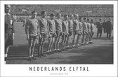 Walljar - Nederlands elftal '65 - Zwart wit poster met lijst
