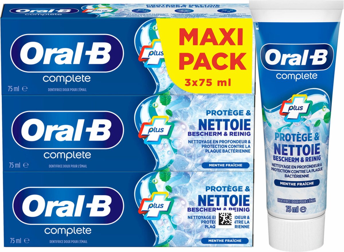 Oral-B Tandpasta Complete Protect & Clean 3 x 75 ml