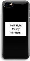 Case Company® - iPhone SE 2020 hoesje - Fight for my fairytale - Soft Cover Telefoonhoesje - Bescherming aan alle Kanten en Schermrand