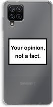 Case Company® - Samsung Galaxy A12 hoesje - Your opinion - Soft Cover Telefoonhoesje - Bescherming aan alle Kanten en Schermrand