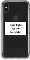 Case Company® - iPhone XS Max hoesje - Fight for my fairytale - Soft Cover Telefoonhoesje - Bescherming aan alle Kanten en Schermrand