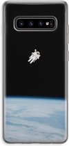 Case Company® - Samsung Galaxy S10 Plus hoesje - Alone in Space - Soft Cover Telefoonhoesje - Bescherming aan alle Kanten en Schermrand