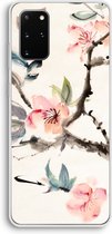 Case Company® - Samsung Galaxy S20 Plus hoesje - Japanse bloemen - Soft Cover Telefoonhoesje - Bescherming aan alle Kanten en Schermrand