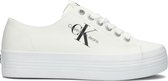 Calvin Klein Vulcanized Flatform Laceup Lage sneakers - Dames - Wit - Maat 42