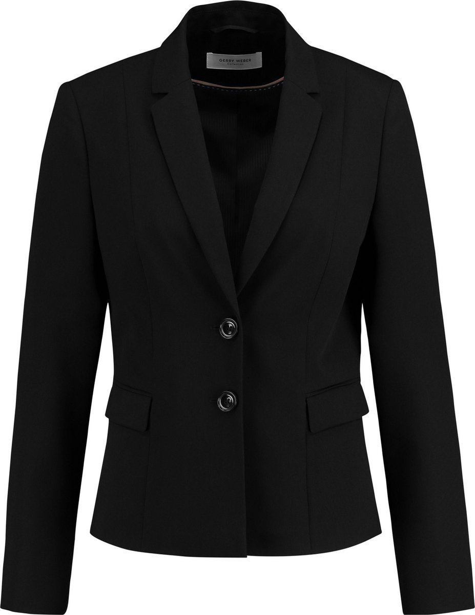 GERRY WEBER Dames Korte blazer met revers Dark Navy-42