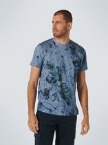 No Excess Mannen Ronde Hals T-Shirt Blauw