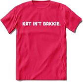 Kat Int Bakkie - Katten T-Shirt Kleding Cadeau | Dames - Heren - Unisex | Kat / Dieren shirt | Grappig Verjaardag kado | Tshirt Met Print | - Roze - XXL