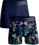 Muchachomalo-Boys 2-pack boxershorts-Zachte waistband-Elastisch katoen - Maat 122/128