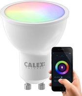 Calex Slimme Lamp - Wifi LED Verlichting - GU10 - Smart Lichtbron - Dimbaar - RGB en Warm Wit - 5W