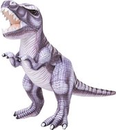 Pluche knuffel dinosaurus T-Rex purple van 30 cm - Dino speelgoed knuffeldieren