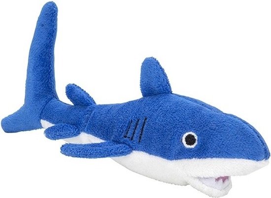 september Intimidatie Oeps Pluche blauwe haai knuffel 13 cm - Haaien zeedieren knuffels - Speelgoed  voor... | bol.com