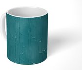 Mok - Verf - Turquoise - Abstract - Mokken - 350 ML - Beker - Uitdeelcadeautjes