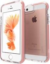 Gear4 Piccadilly hoesje stevig roze randje iPhone 5 5s SE 2016 - Transparant