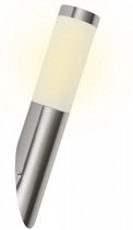 wandlamp RX1010 20W 7,6 x 39,5 cm RVS zilver