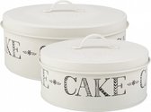 bewaardoos Stir It Up 26 cm staal crÃ¨me 2-delig