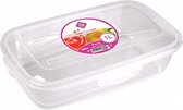 lunchbox Paris 1 liter 22,5 x 13,8 x 6,1 cm transparant