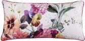 sierkussen Novara 60 x 30 cm polyester wit