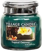 geurkaars Tropical Getaway 7 cm wax turquoise