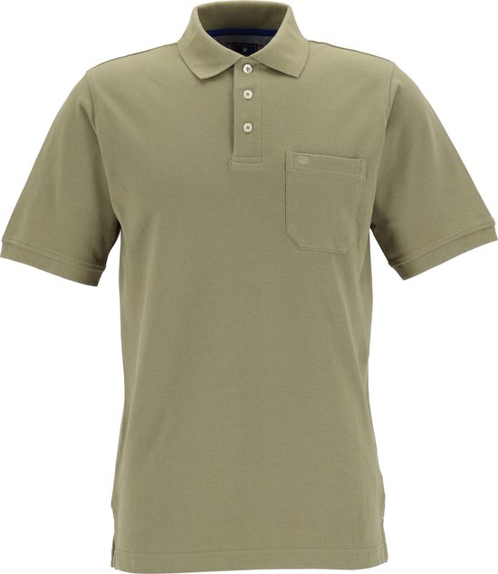 Redmond regular fit poloshirt - olijfgroen - Maat: S