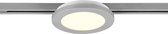 LED Railverlichting - Plafondlamp - Plafondverlichting - Trinon Dual Camy - 2 Fase - 9W - Warm Wit 3000K - Dimbaar - Rond - Mat Titaan - Kunststof