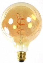 filamentlamp Globe led G125 E27 4W 150lm goud