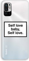 Case Company® - Xiaomi Redmi Note 10 5G hoesje - Self love - Soft Cover Telefoonhoesje - Bescherming aan alle Kanten en Schermrand