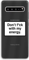 Case Company® - Samsung Galaxy S10 5G hoesje - My energy - Soft Cover Telefoonhoesje - Bescherming aan alle Kanten en Schermrand