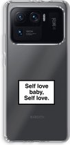 Case Company® - Xiaomi Mi 11 Ultra hoesje - Self love - Soft Cover Telefoonhoesje - Bescherming aan alle Kanten en Schermrand