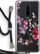 Case Company® - OnePlus 7 Pro hoesje met Koord - Mooie bloemen - Telefoonhoesje met Zwart Koord - Bescherming aan alle Kanten en Over de Schermrand