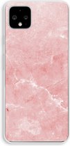 Case Company® - Google Pixel 4 XL hoesje - Roze marmer - Soft Cover Telefoonhoesje - Bescherming aan alle Kanten en Schermrand