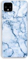 Case Company® - Google Pixel 4 XL hoesje - Blauw marmer - Soft Cover Telefoonhoesje - Bescherming aan alle Kanten en Schermrand