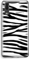 Case Company® - Huawei P20 hoesje - Zebra pattern - Soft Cover Telefoonhoesje - Bescherming aan alle Kanten en Schermrand