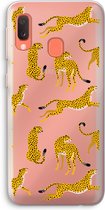 Case Company® - Samsung Galaxy A20e hoesje - Luipaard - Soft Cover Telefoonhoesje - Bescherming aan alle Kanten en Schermrand