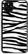 Case Company® - Google Pixel 5a 5G hoesje - Zebra pattern - Soft Cover Telefoonhoesje - Bescherming aan alle Kanten en Schermrand