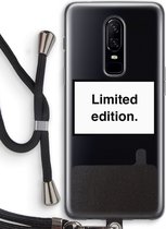 Case Company® - OnePlus 6 hoesje met Koord - Limited edition - Soft Case - Bescherming aan alle Kanten - Zijkanten Transparent - Bescherming Over de Schermrand - Back Cover - Crossbody case m