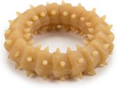 Beeztees Rubber Ring - Hondenspeelgoed - Naturel - 8x8x2 cm