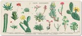 muismat Botanical 80 x 35 cm textiel wit/groen