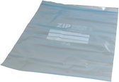 vershoudzakken 25 x 30 cm polyetheen blauw 15 stuks