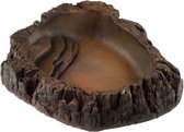 terrarium bowl TP05-W 17 x 14 cm polyester bruin