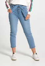 J&JOY - Broek Vrouwen 03 Light Blue Denim Mom Fit