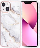 UNIQ Classic Case iPhone 13 Mini TPU Back Cover hoesje - Marble White