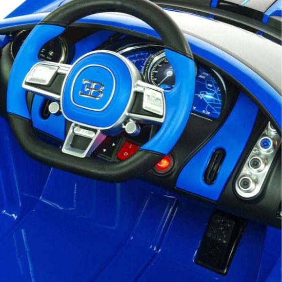 Thumbnail van een extra afbeelding van het spel Bugatti Divo Auto Voor Kinderen 12V + 2.4G Afstandsbediening (blauw) - elektrische kinderauto