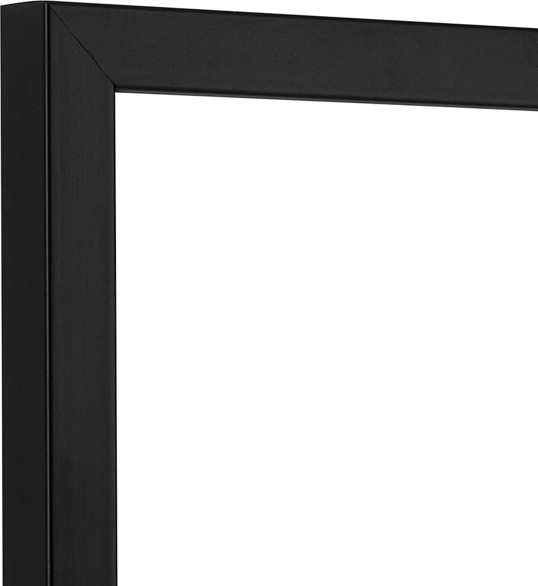 Dutch Frame Factory - Fotolijst 50x70 cm - Zwart Mat - Kunststof Fotolijst met ontspiegeld kunstglas - Lijst 50x70 cm - Biggy