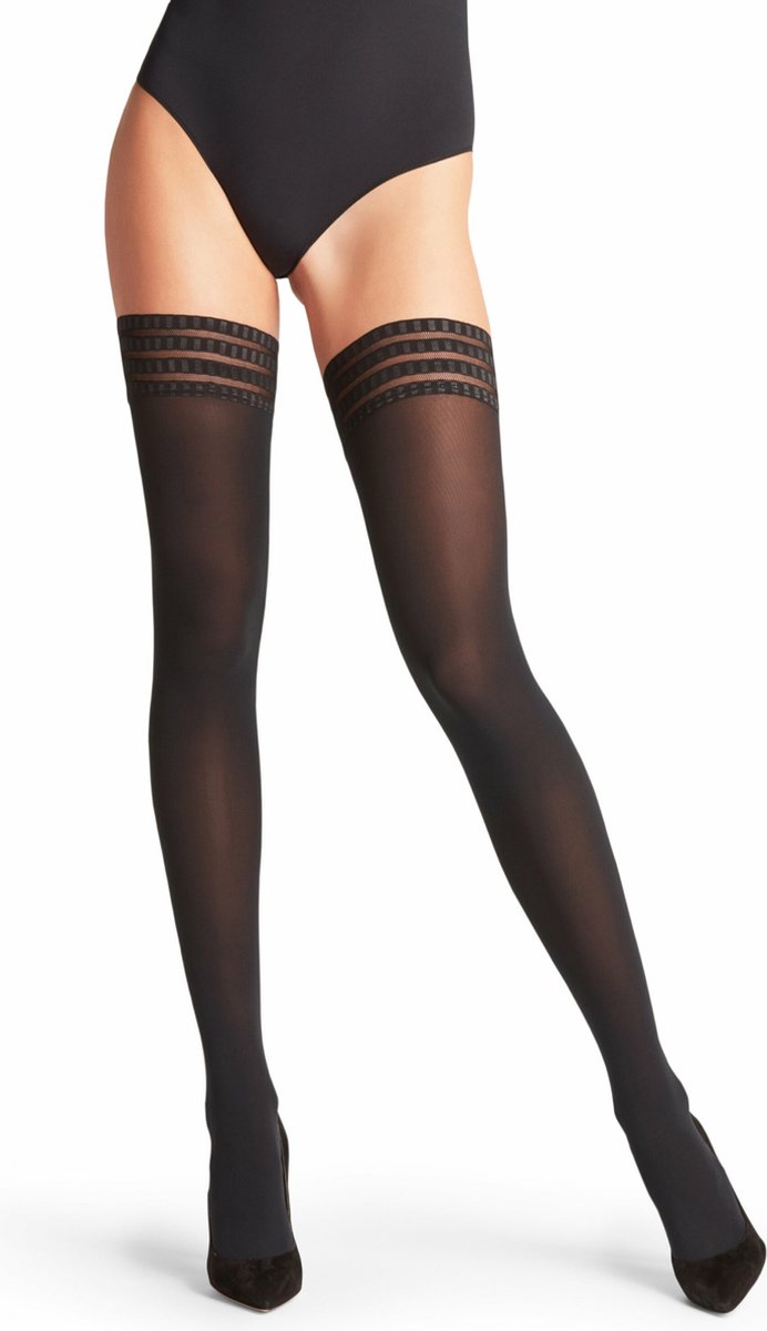 Falke Stay-Up Pure Matt 50 (41551) Kleur: Zwart (3009) Maat: